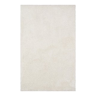 Pasargad Home Modern Ivory Polyester & Cotton Area Rug- 5' 0" X 8' 0" For Sale