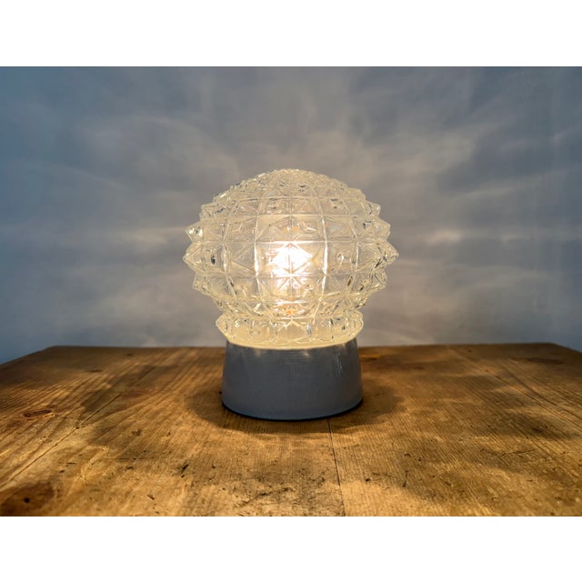 Vintage White Porcelain Ceiling Light, 1970s For Sale - Image 6 of 14