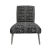 Wood Tribal Mudcloth Black & White Side Chair For Sale - Image 7 of 7