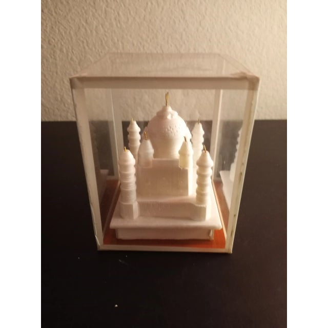 Stone Taj Mahal Wonder of World Marble Replica Encased in Box For Sale - Image 7 of 8