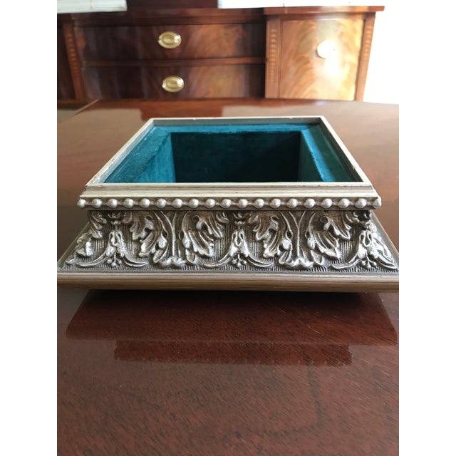 Wood 1990s Roma Authentic Handcrafted Italian Floral/ Beaded Filigree Decor For Sale - Image 7 of 9