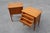 Mid-Century Bedside Tables with Brass Handles, France, 1950s, Set of 2 For Sale - Image 9 of 13
