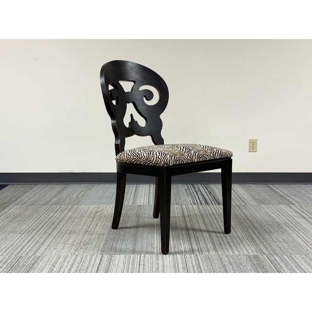 -DINING SIDE CHAIR -MANUFACTURE: ARHAUS -IN THE STYLE OF: RUSTIC -DATE OF MANUFACTURE: CURRENT -MATERIALS: WOOD FRAME /...