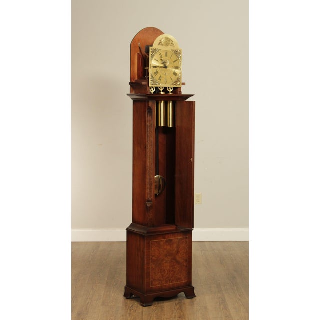 James Stewart Armagh Style Burl Walnut Grandfather Clock
