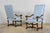 Wood Pair of Late 19th Century French Louis XIII Style Oak Armchairs, Os De Mouton For Sale - Image 7 of 18
