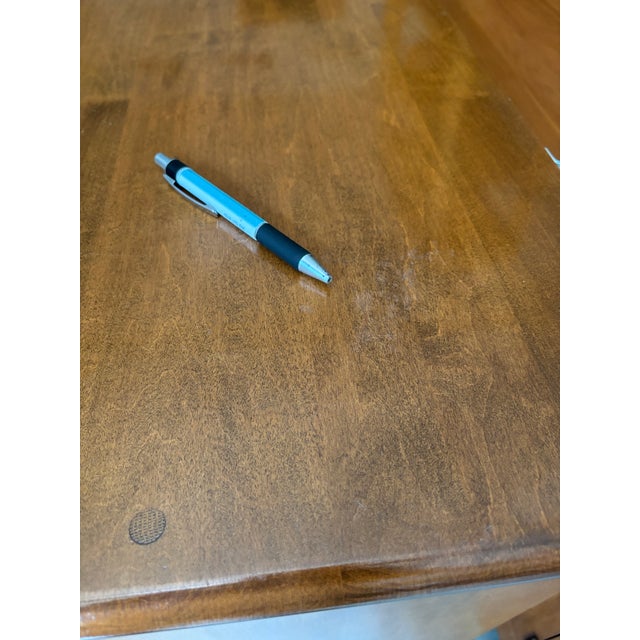 Wood Ethan Allen 1776 Collection 6 Drawer Maple Double Dresser & Mirror For Sale - Image 7 of 10