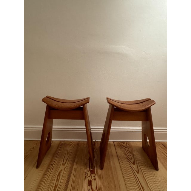 Stools by Gilbert Marklund for Furusnickarn Ab, 1960s, Set of 2 For Sale - Image 4 of 6