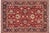 Red Shabby Chic 1990's Floral Pak-Persian Red/Blue Wool Rug - 8'1'' X 10'0'' For Sale - Image 8 of 9