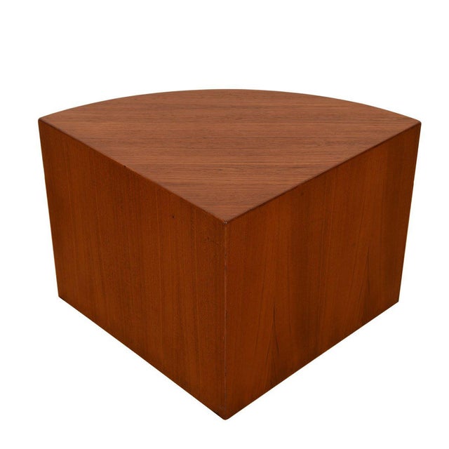 Danish Modern Teak Quarter Round Corner Table Chairish