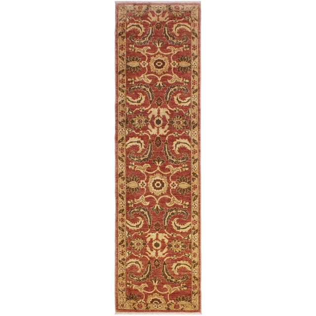 Shabby Chic Ziegler 1990's Rose/Gold Wool Runner Rug- 3'1'' X 12'3'' For Sale - Image 10 of 10