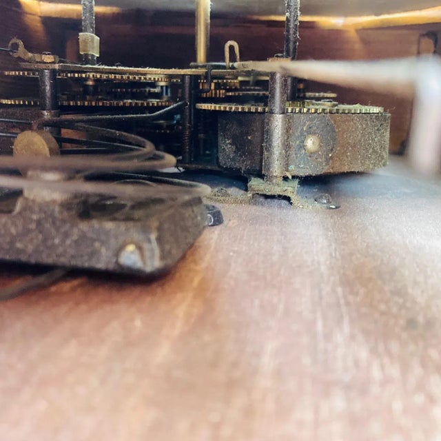 Mid Century Regulator Clock For Sale - Image 11 of 12