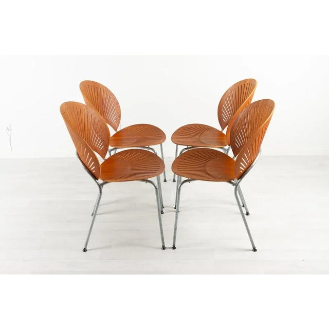 1990s Trinidad Dining Chairs in Teak by Nanna Ditzel for Fredericia, 1990s, Set of 4 For Sale - Image 5 of 18
