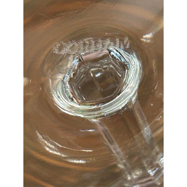Glass Late 20th Century Gorham “Cherrywood” Crystal Champagne Coupes or Sherbet Glasses - A Set of 6 For Sale - Image 7 of 8