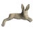Traditional Pair of Vintage Reclining Cast Stone Garden Hares For Sale - Image 3 of 11