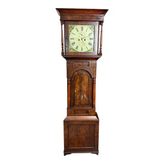 Early 19th Century Regency Period English Grandfather Clock For Sale