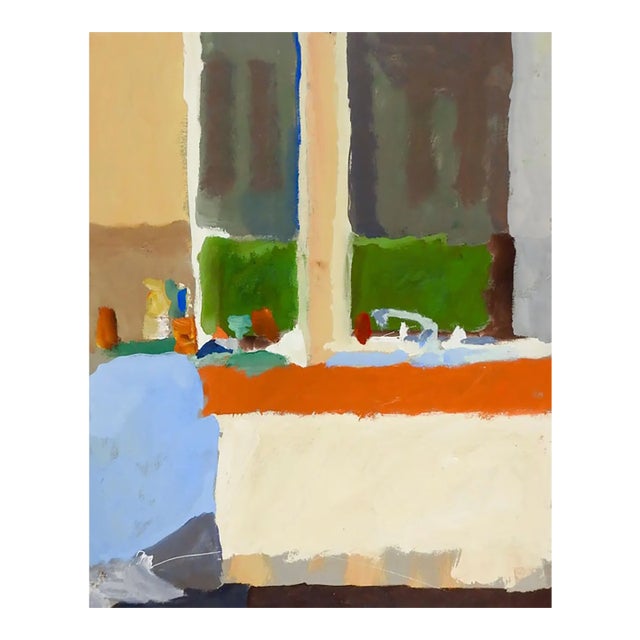 Mid 20th Century Abstract Kitchen Counter Painting by Marilyn Lanfear For Sale