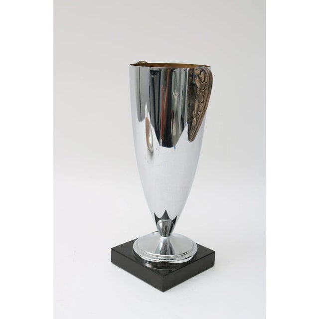 Chrome American Art Deco 1930s "Trophy" Vase For Sale - Image 8 of 9