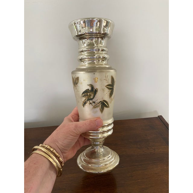 Late 19th Century Antique Mercury Glass Vase Chairish
