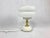 Mid-Century Milk Glass and Brass Table Lamp from Napako, 1960s For Sale - Image 6 of 8