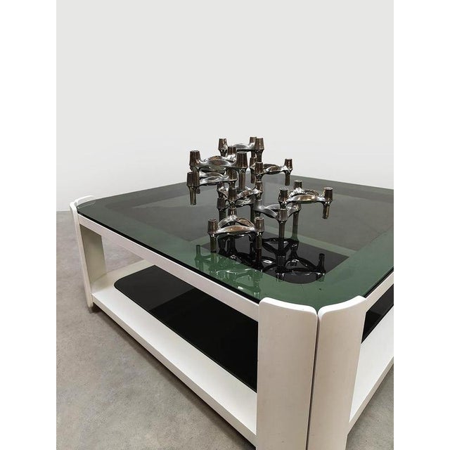 This special piece from Italy has a beautiful appearance. This amazing Space Age coffee table features a very sleek and...
