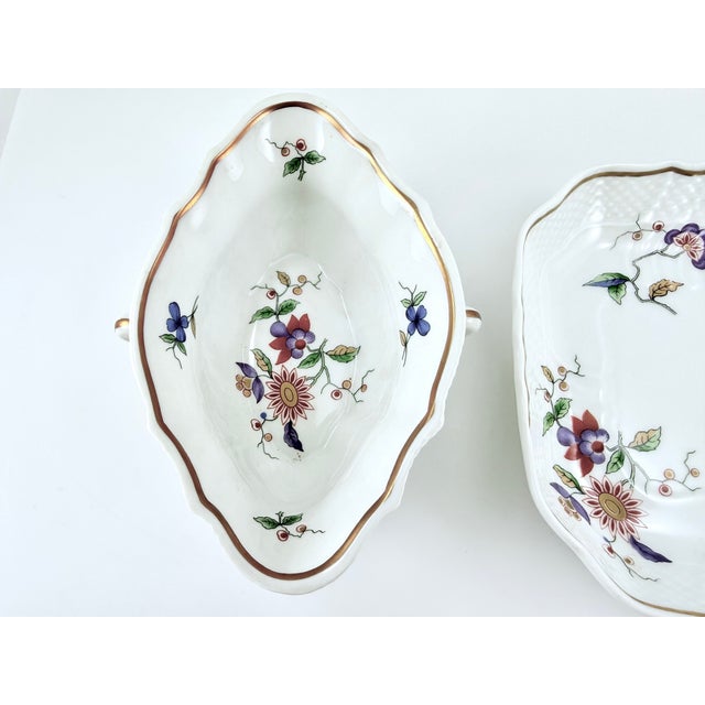 For your consideration are these two lovely Richard Ginori dishes. One is a two handle sauce boat and the other is a...