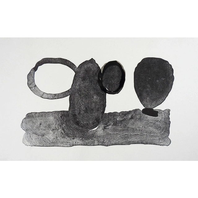 Abstract Mid Century Abstract Lithograph For Sale - Image 3 of 3