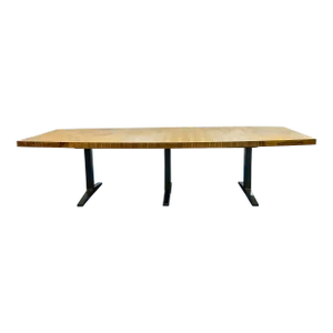 Caracole Modern Burl Wood Great Divide Dinning Table