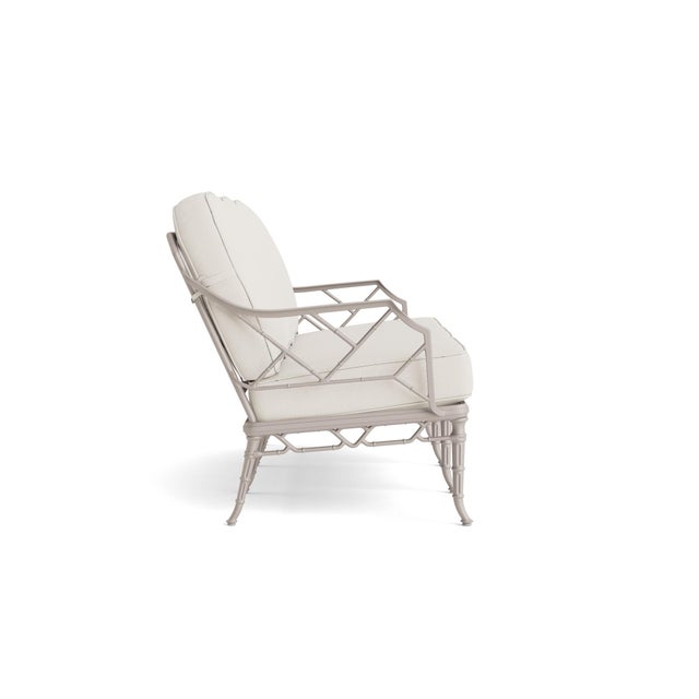 Contemporary Brown Jordan Calcutta Sofa, Dove frame with Fusion Natural fabric For Sale - Image 3 of 11