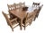 Morewood and Yager Handcrafted Tao Dining Table With 8 Kilim Seats For Sale