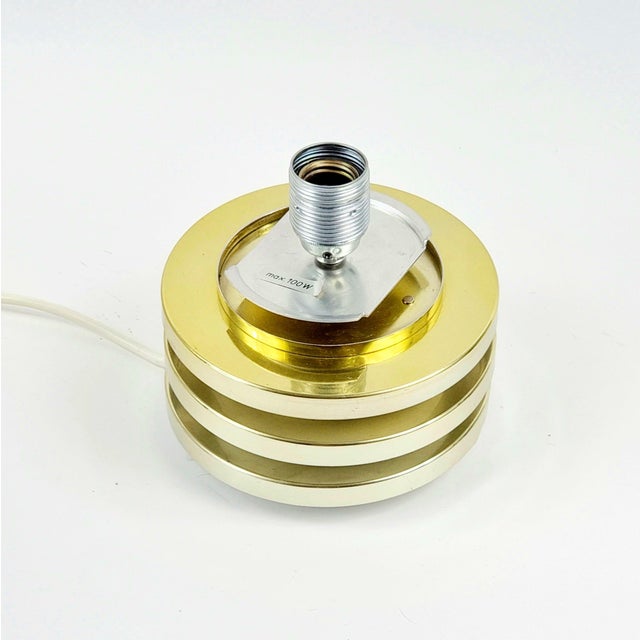 1970s Mid-Century Space Age Glass Table Lamp from Doria, Germany, 1960s For Sale - Image 5 of 10