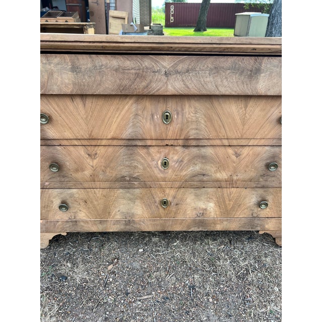 French French 19th Century Louis Philippe Bleached Walnut Chest of Drawers For Sale - Image 3 of 12