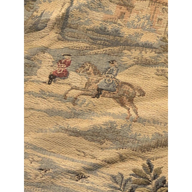 Vintage French Aubusson Jacquard Tapestry Hunting with Hounds, 1970s For Sale - Image 14 of 18