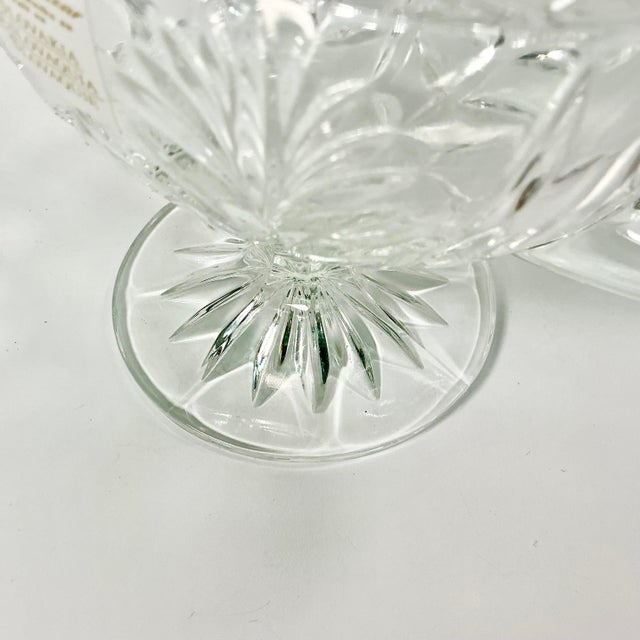 1980s Vintage Hollywood Regency Chippendale Slovakia Cut Crystal Gravy Boats - A Pair. For Sale - Image 13 of 17