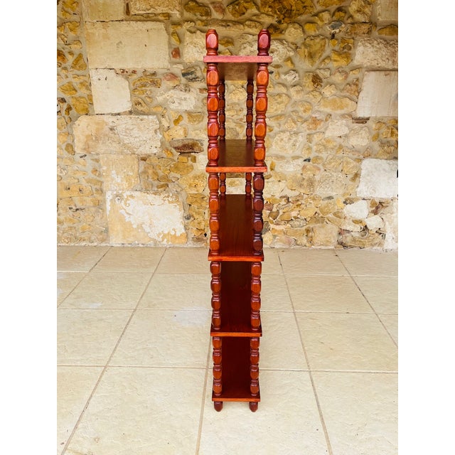 French Mahogany Five-Tier Bookcase For Sale - Image 16 of 18