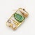 1930s Krementz & Co Art Deco 14k Yg Diamond Jadeite Buddha Brooch For Sale - Image 4 of 9