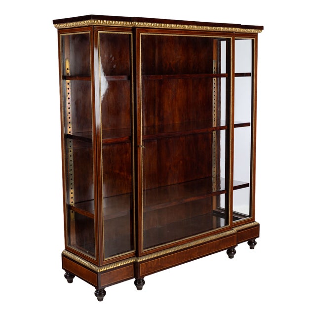 Napoleon III Showcase in Maple For Sale