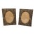 Pair of Liberty of London Peacock Print Fabric Picture Frames Vintage Arts and C For Sale
