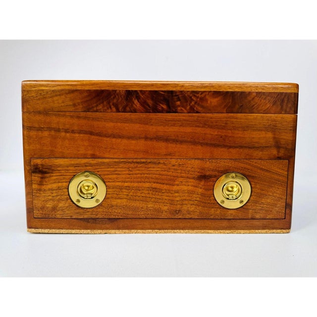 Vintage Handmade Musical Jewelry Cabinet With Drawer For Sale - Image 4 of 18