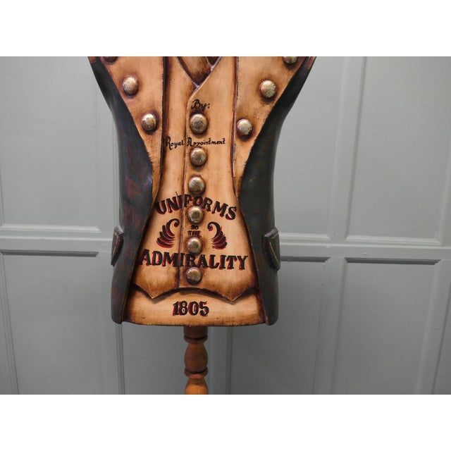 Antique Fiberglass Navy Uniform Dressed Shop Display Mannequin, 1970 For Sale - Image 6 of 8
