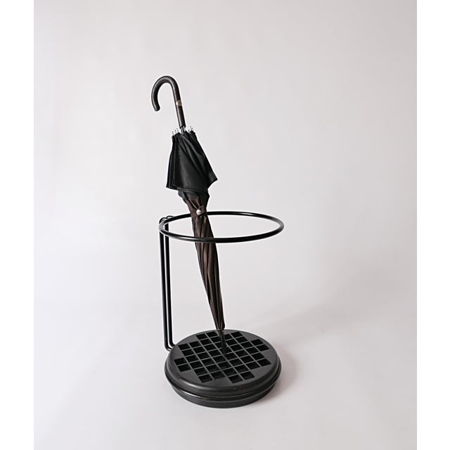 Metal Steel Umbrella Stand with Plastic Tray by Marilena Boccato and Gian Nicola Gigante and Antonio Zambusi for Magis, 1980s For Sale - Image 7 of 10