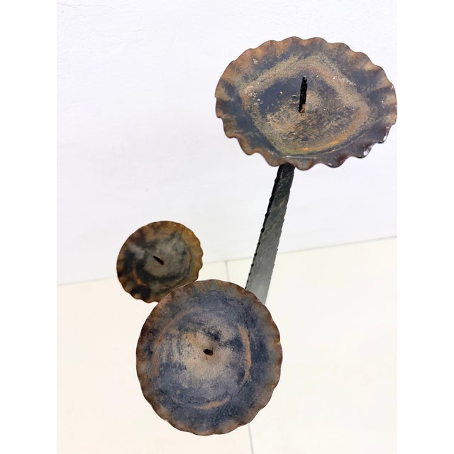 Large Brutalist Candlestick, 1960s For Sale - Image 6 of 10