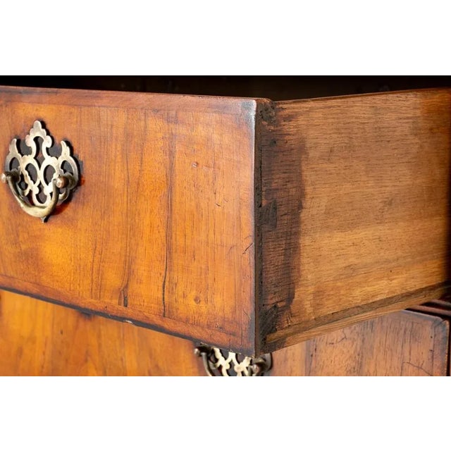 Georgian Chest on Stand in Walnut For Sale - Image 5 of 10