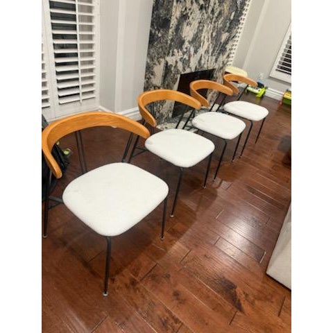 Mid-Century Modern Violin Chairs For Sale - Image 3 of 8