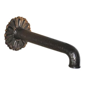 Reproduction Cast Bronze Fountain Spout With Bronze Daisy Escutcheon