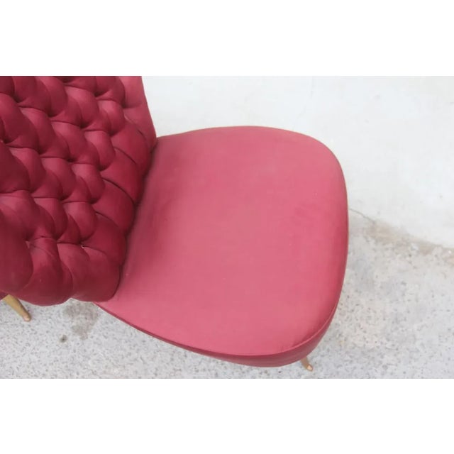 Set of Mid-Century Italian Armchairs from ISA Bergamo, 1950s For Sale - Image 4 of 13