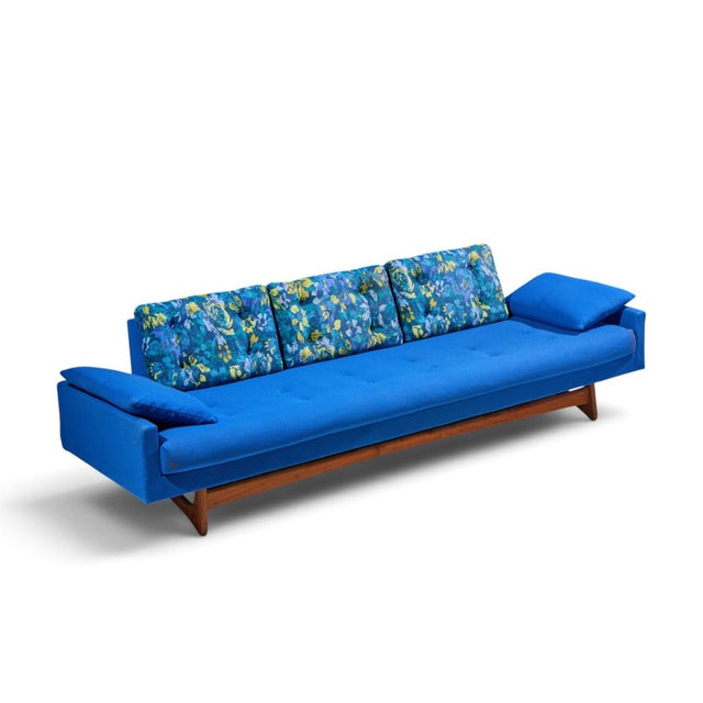Adrian Pearsall for Craft Associates 2408-S Mid Century Walnut Gondola Sofa For Sale - Image 9 of 9
