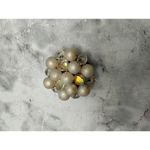 Eclectic Collection of Upcycled Vintage Jewelry Magnets, Set of Five For Sale - Image 4 of 6