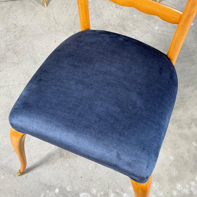 Chairs in Semi-Velvet Fabric by Paolo Buffa, 1950s, Set of 6 For Sale - Image 15 of 18