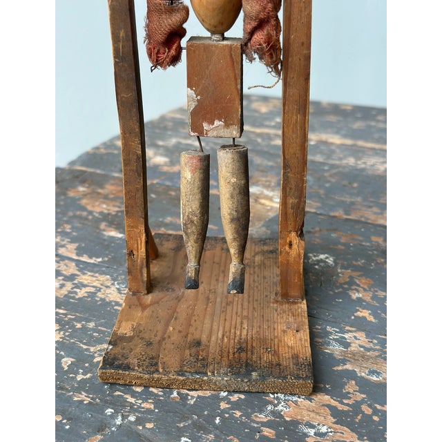 Vintage Folk Art Acrobat Whirligig, Circa 1st-Half 20th Century For Sale - Image 11 of 18