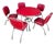 Vintage Table and Chairs Dining Set by Acme For Sale